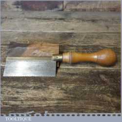 Vintage 4” Gentleman’s Brass Back Saw 14 TPI - Refurbished Sharpened