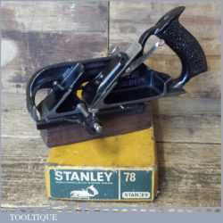 Vintage Boxed Stanley No: 78 Duplex Rabbet Plane - Fully Refurbished