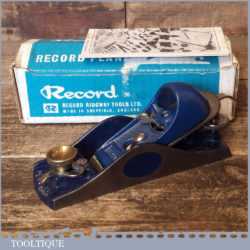 Vintage Boxed Near Mint Record No: 09 ½ Adjustable Throat Block Plane
