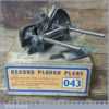 Vintage Boxed Record No: 043 Plough Plane 3 Cutters - Fully Refurbished