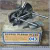 Vintage Boxed Record No: 043 Plough Plane 3 Cutters - Fully Refurbished