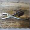 Vintage Pair Penton & Son Leatherworking Hole Punch Pliers - Good Condition