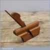 Old Vintage Miniature 3 ½” Pattern Makers Shaped Beech Wood Moulding Plane