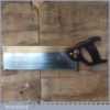 Vintage W. Tyzack Sons & Turner Ltd 12” brass back tenon saw with 11 tpi, fully refurbished and sharpened cross cut ready for use