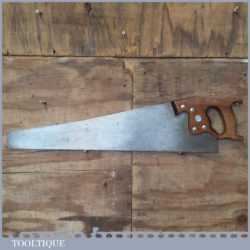 Vintage Disston Canada 26” Cross Cut Handsaw 6 TPI - Refurbished Sharpened