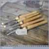 Set 5 No: Wolf Vintage Wood Turning Chisels - Good Condition