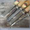 Set 5 No: Wolf Vintage Wood Turning Chisels - Good Condition