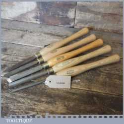 Set 5 No: Marples Vintage Wood Turning Chisels - Good Condition
