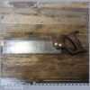 Vintage Old 10” Steel Back Tenon Saw 14 TPI - Refurbished Sharpened