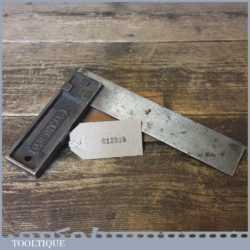 Vintage Stanley Sweetheart USA Carpenters 6” Cast Steel Calibrated Try Square