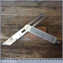 Vintage 8” Stanley USA No: 46-800 Cast Aluminium Sliding Bevel