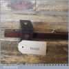 Vintage W H Sollitt Carpenter’s Rosewood Brass Mortise Gauge - Smooth Action