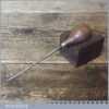 Vintage Saddlers Leatherworking Awl Bulbous Rosewood Handle