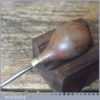 Vintage Saddlers Leatherworking Awl Bulbous Rosewood Handle