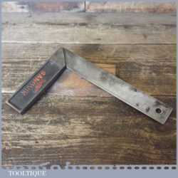 Vintage Sandvik Carpenters 20mm Cast Steel Calibrated Try Square