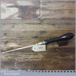 Antique 19th Century Ebony Brass Pad Saw - Good Condition