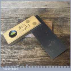 Vintage Rabone No 1916 Boxwood Brass 6” Try Square - Good Condition