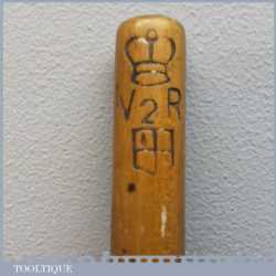 Antique Victorian Tailors Yard Stick Ruler With VR Mark