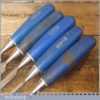 5 No: Marples Blue Chip Carpenter’s Bevel Edge Chisels 1/4” To 1”