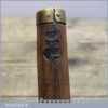 Antique Victorian Octagonal Yard Stick Ruler - VR Mark Brass Tip