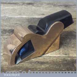 Antique Steel Soled Gunmetal Infill Bullnose Rabbet Plane - Fully Refurbished