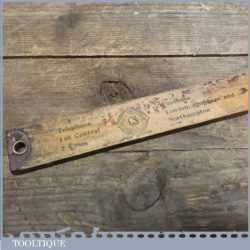 Vintage Yard Stick Ruler With Advertising Cook, Son & Co