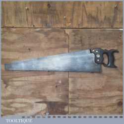 Antique Warranted Superior 26” Rip Saw 4 TPI - Refurbished Sharpened