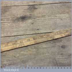 Vintage Yardstick Non Folding Ruler Inch and 1/8 of a Yard Measurements