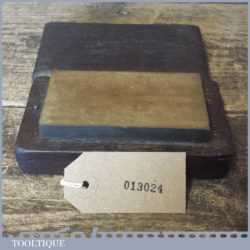 Vintage 4” x 2” Natural Washita Oil Stone Boxed - Good Condition