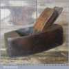 Vintage Steel Soled Beech Smoothing Block Plane - Good Condition