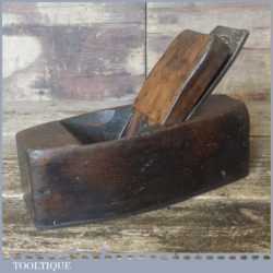 Vintage Steel Soled Beech Smoothing Block Plane - Good Condition