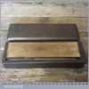 Vintage 8” x 2” Natural Washita Oil Stone Mahogany Box - Good Condition