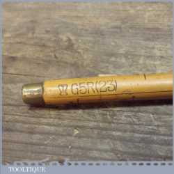 Early Antique Drapers Boxwood & Brass Yardstick Ruler - G5R (23) Crown Mark