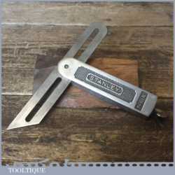 Vintage Stanley USA No: 18 Quick Release Steel Sliding Bevel - Good Condition