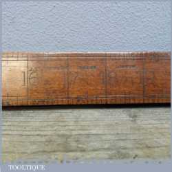 Rare Early J S Johnson of London Antique Yardstick Ruler
