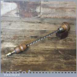 Antique 13 ½” Archimedes Drill Beech Handles - Fully Refurbished