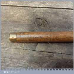 Antique Victorian Brass Tipped Yard 1/8 Yard and Inch Stick Ruler