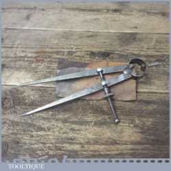 Vintage Moore & Wright 7″ Steel Spring Dividers - Good Condition