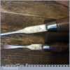 2 No: Vintage Cabinet Makers Beech Handled Screwdrivers - Fully Refurbished