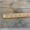 Early unmarked Antique Drapers Boxwood & Brass Yardstick Ruler