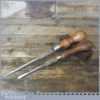 2 No: Vintage Cabinet Makers Beech Handled Screwdrivers - Fully Refurbished