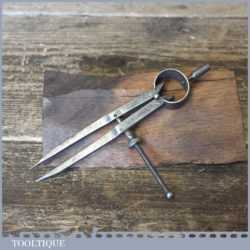 Vintage Athol Machine 4” Steel Spring Dividers - Good Condition