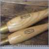 2 Marples Vintage Wood Turning Chisels Beech Handles - Sharpened Honed