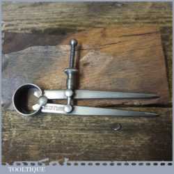 Vintage Moore & Wright 3 ½” Steel Spring Dividers - Good Condition