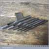 Vintage Set Of 6 No: Leatherworking Round Punches - Good Condition