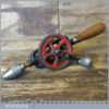 Vintage SIF Suffolk Iron Foundry Egg Beater Double Pinion Hand Drill 1945