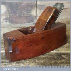 Vintage Beechwood Block Plane Ideal For Scrubbing - Lapped Flat