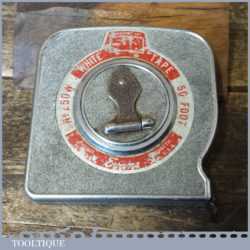Vintage 50ft Evans USA No: 250W Steel Tape Measure - Good Condition