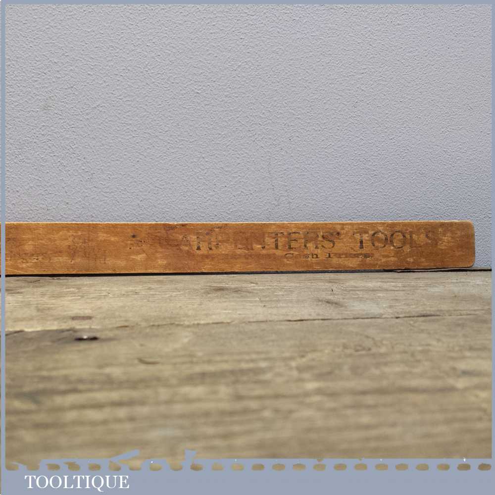 Antique Iron Mongers (Carpenters Tools) Advertising Yardstick Ruler