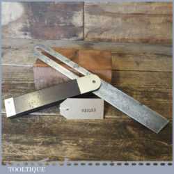 Vintage Hearnshaw Carpenters Ebony Brass Sliding Bevel - Good Condition.